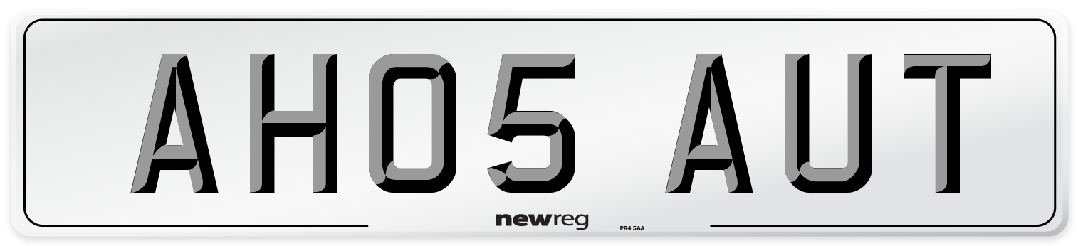 AH05 AUT Number Plate from New Reg